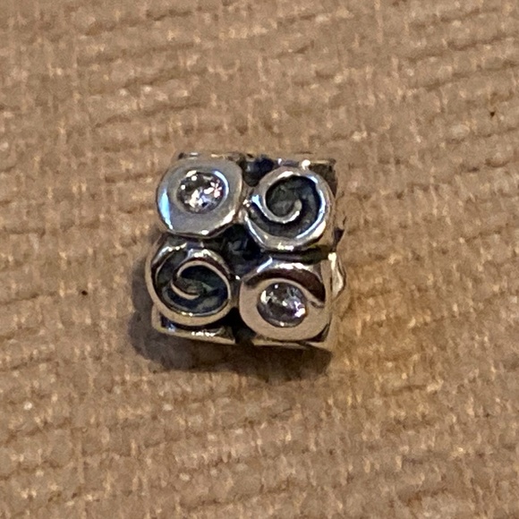 Pandora Swirlies Cz Charm - Picture 1 of 13